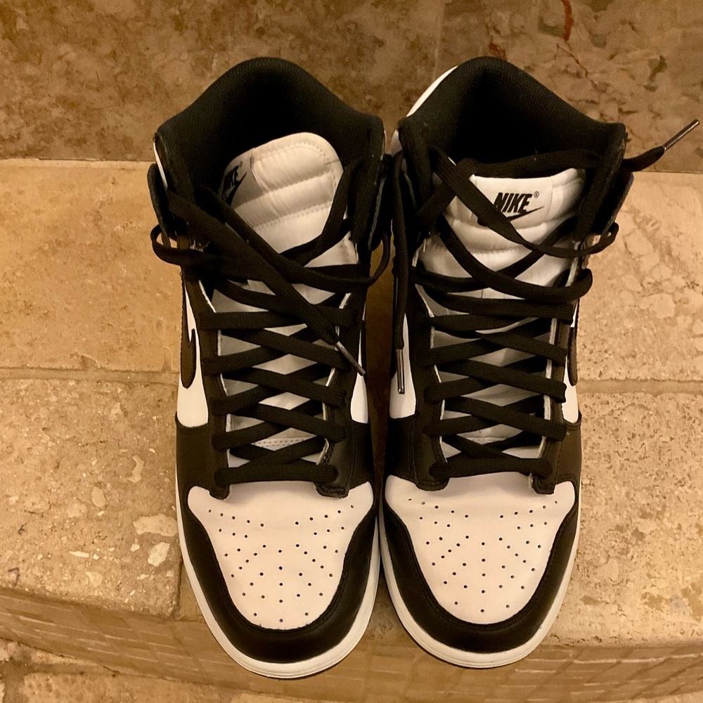 Nike Black and White High-Top Sneakers